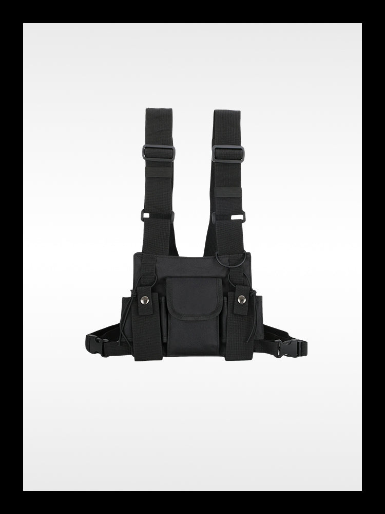 Plataforma de pecho Techwear negro