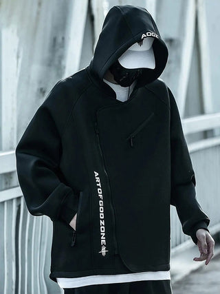 Sudadera con capucha oversize de estilo técnico