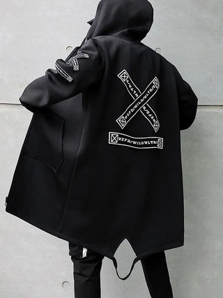 Chaqueta larga de calle