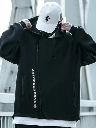 Sudadera con capucha oversize de estilo técnico