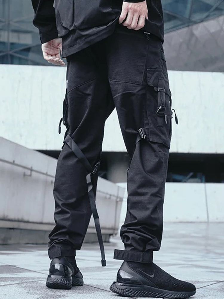 pantalones de sombrero negro