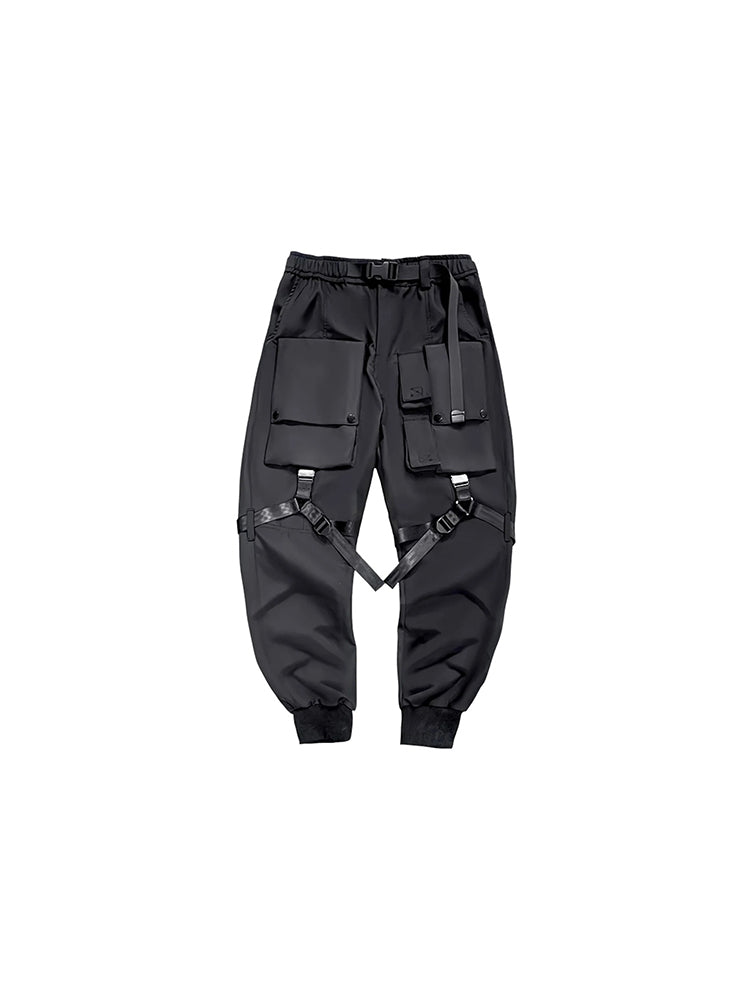 Pantalón techwear con tirantes
