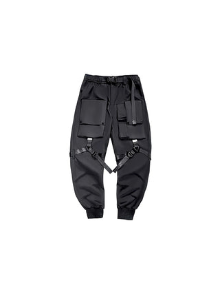 Pantalón techwear con tirantes
