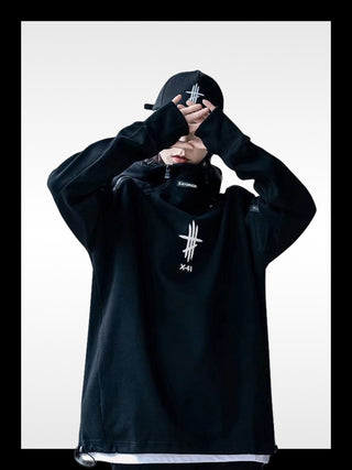 Sudadera con capucha futurista
