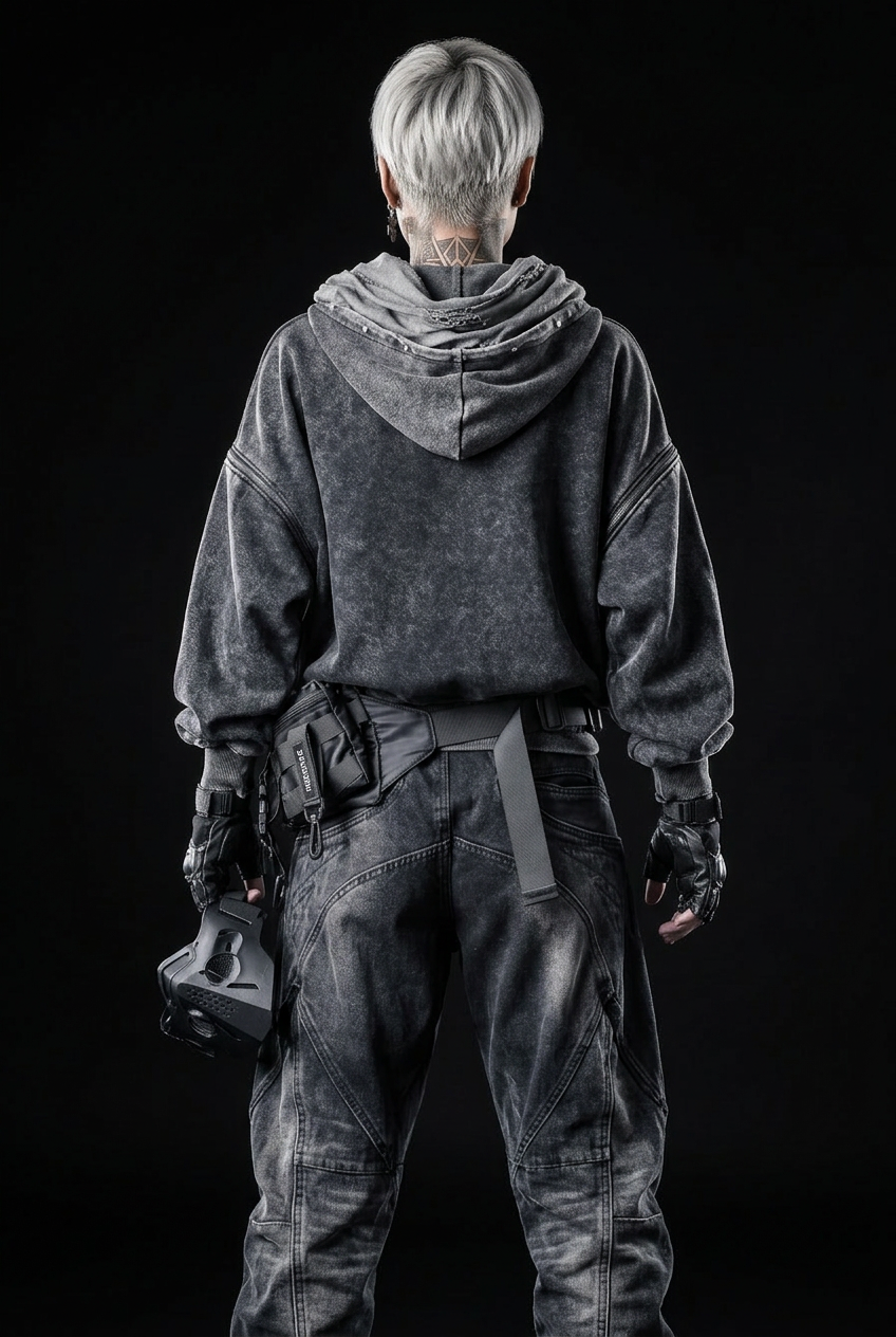 Sudadera con capucha negra