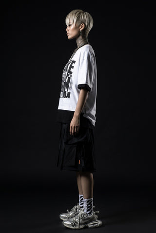 Black streetwear shorts