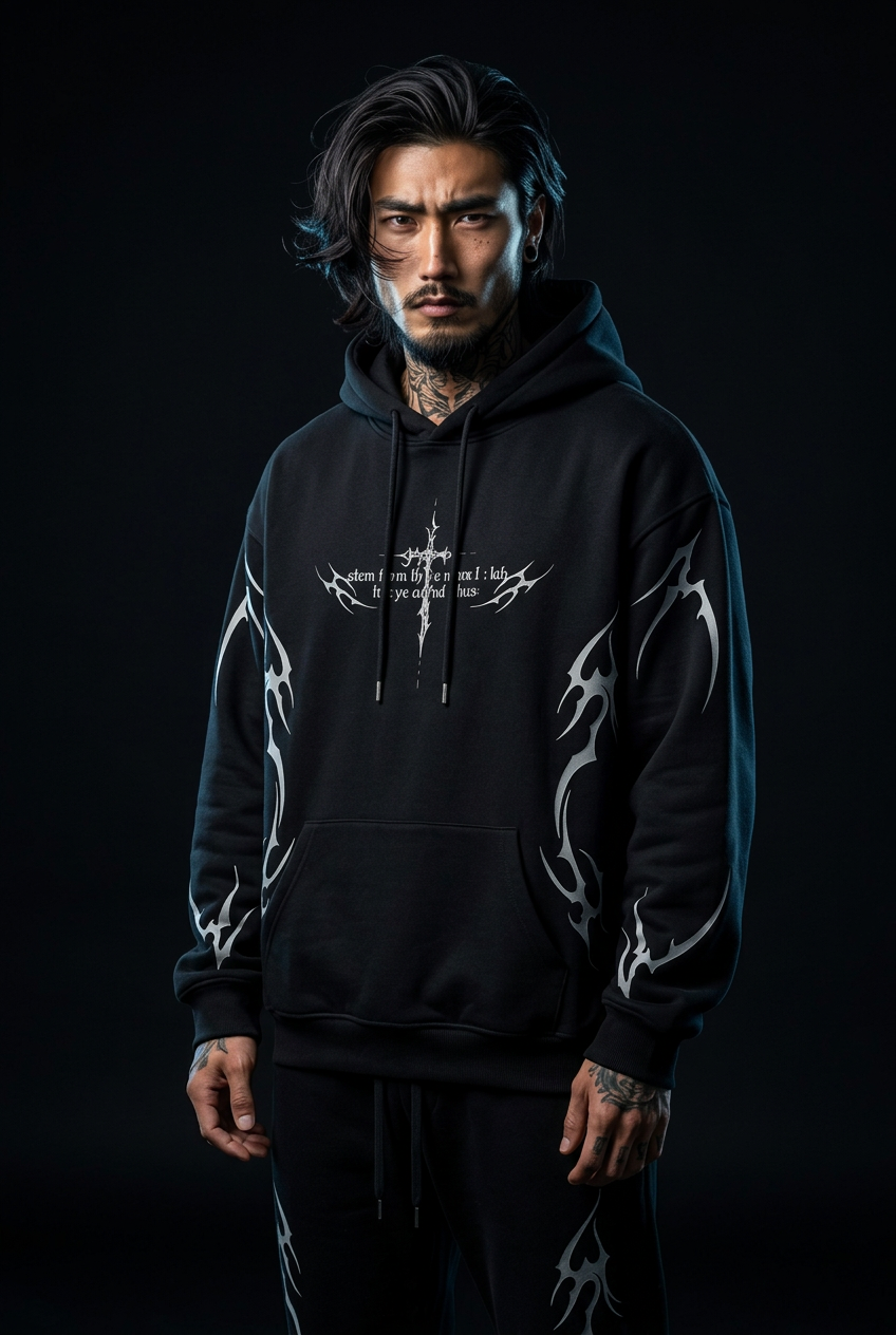 Sudadera con capucha Cyberpunk Techwear