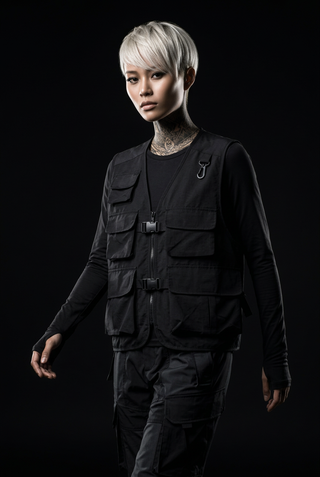 chaleco táctico negro