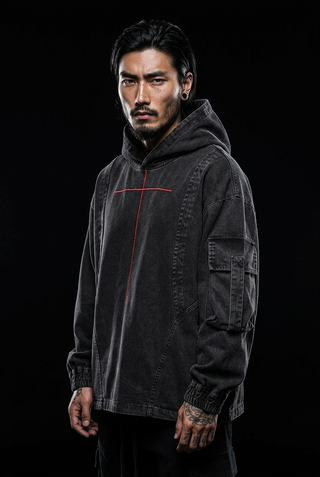 Sudadera con capucha de tecnología japonesa