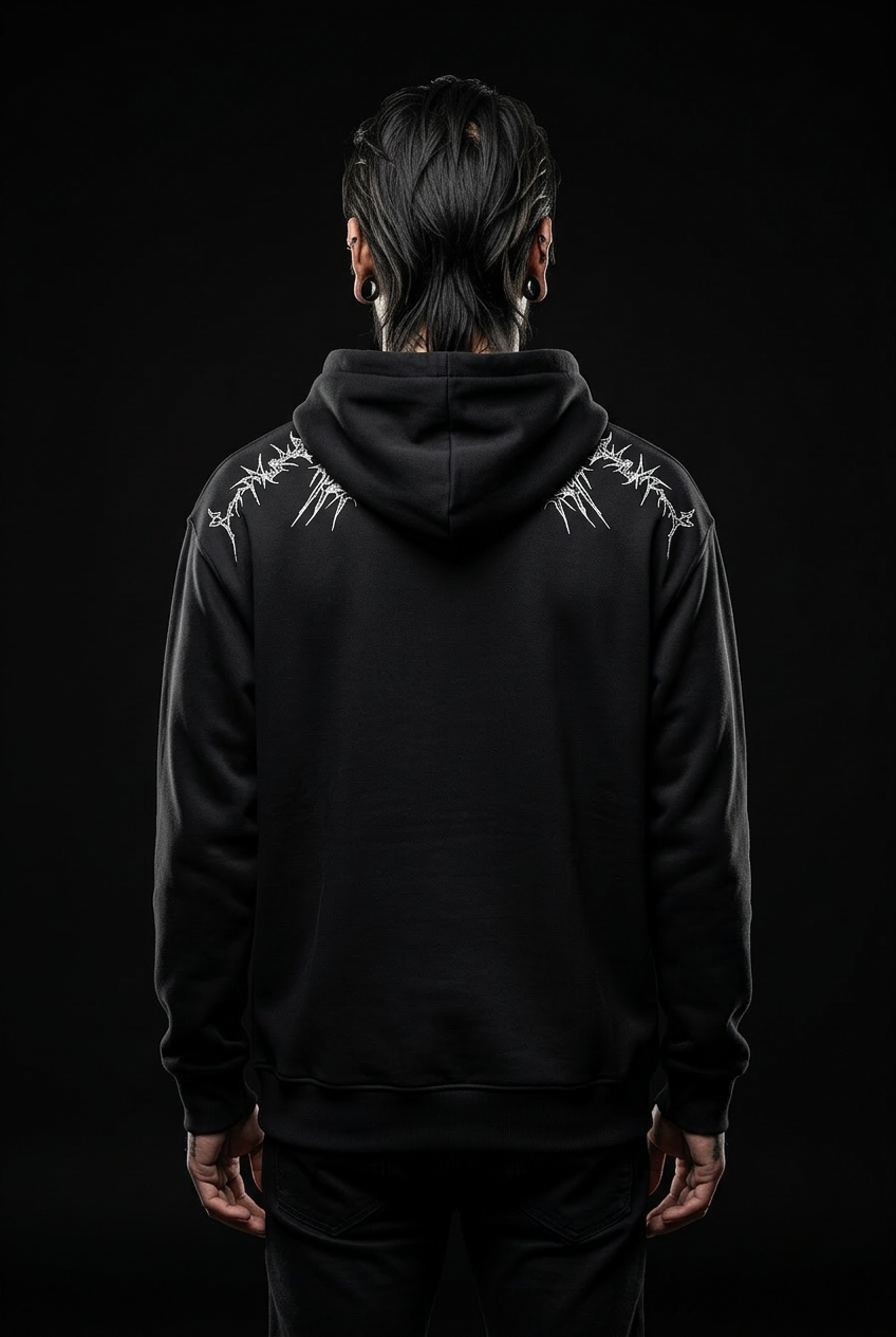 Sudadera con capucha de estilo callejero japonés.