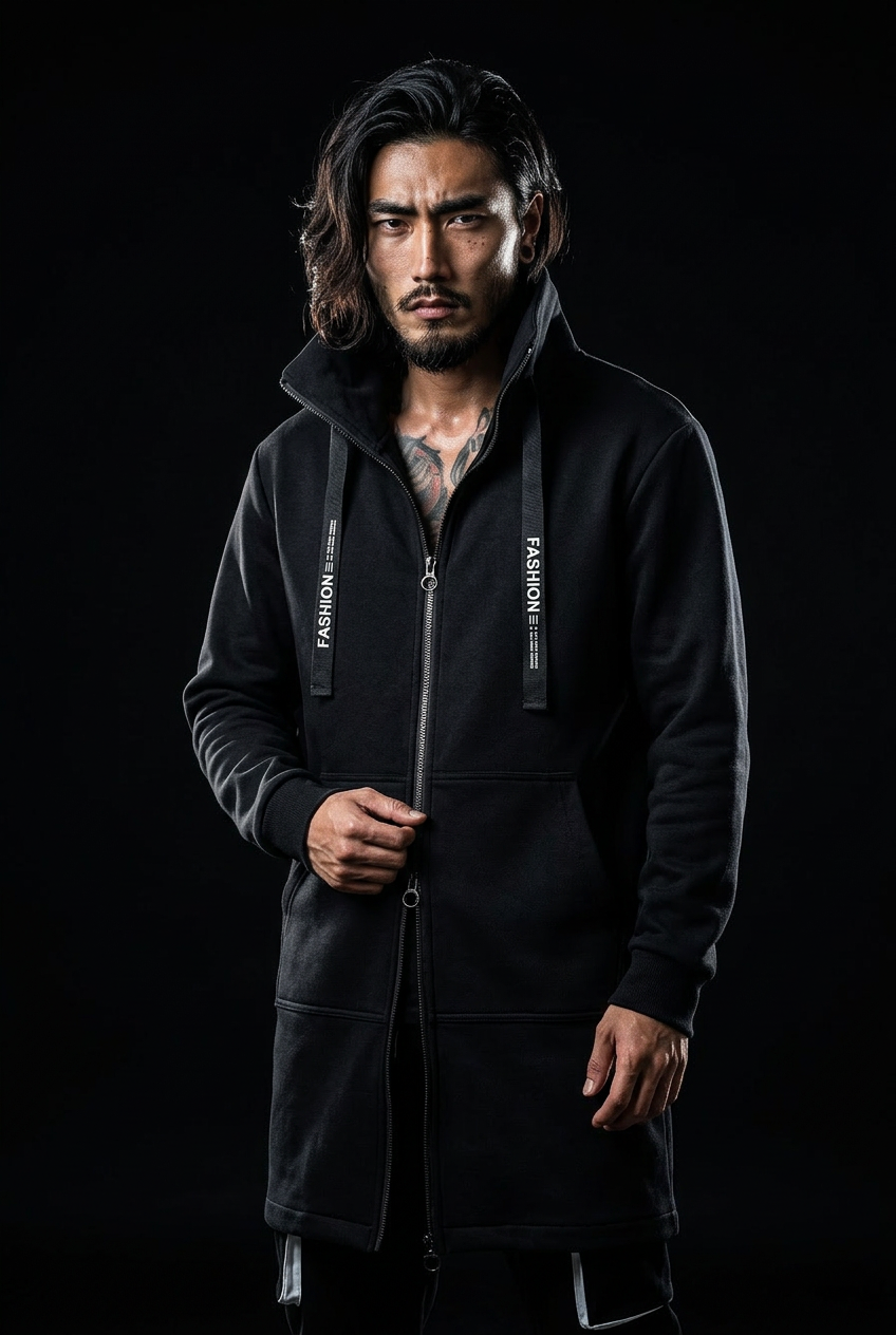 Chaqueta larga de calle