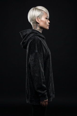 Sudadera con capucha oversize de estilo técnico