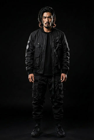 Pantalon techwear noir