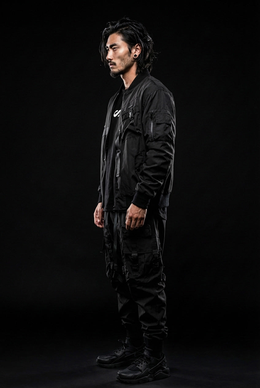 Pantalon techwear noir