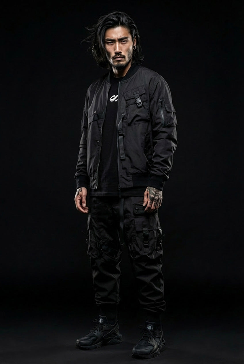 Pantalon techwear noir