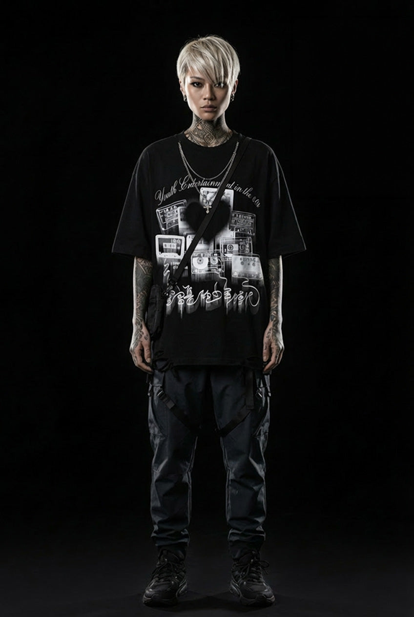 Tee shirt noir et blanc