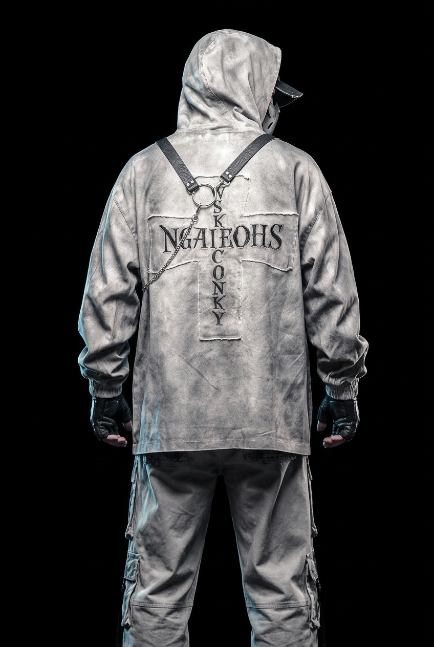 Sudadera blanca con capucha