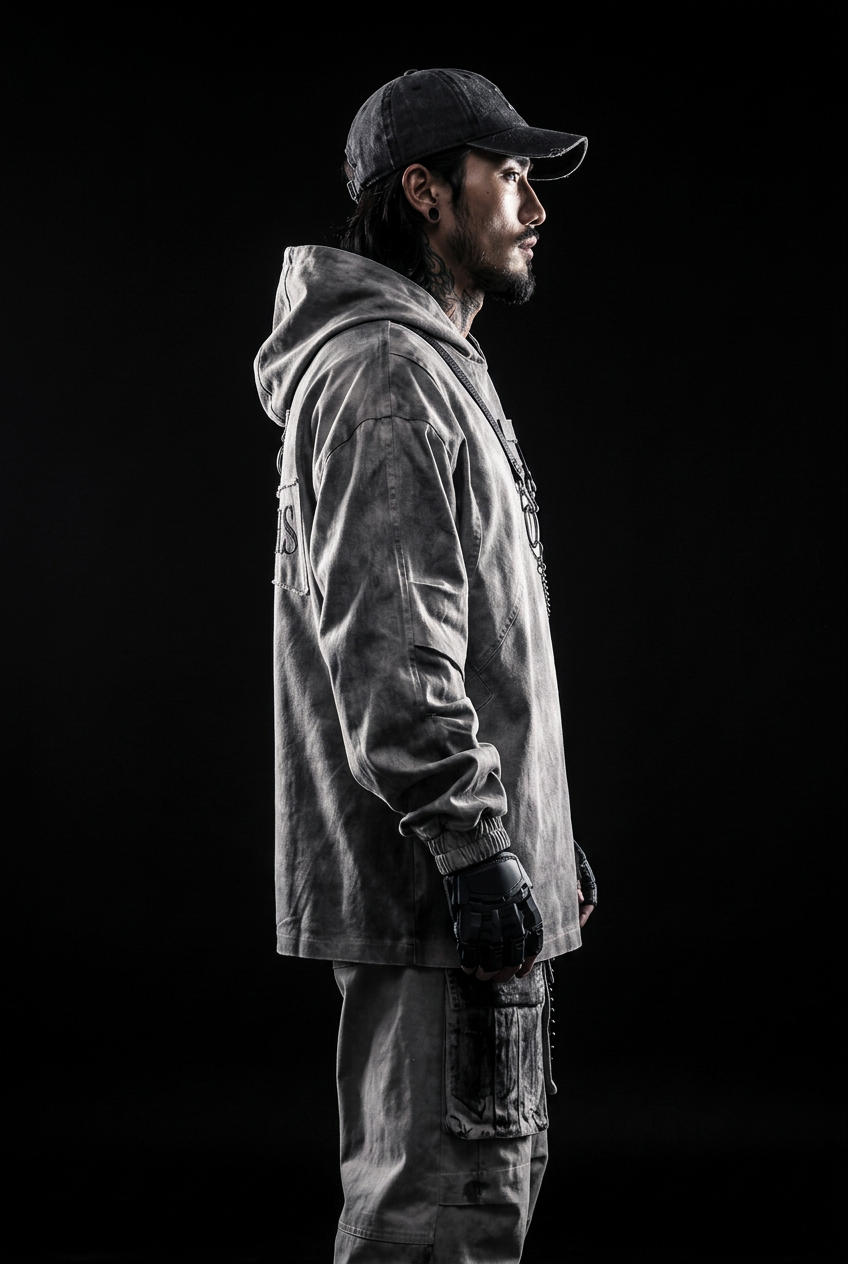 Sudadera blanca con capucha