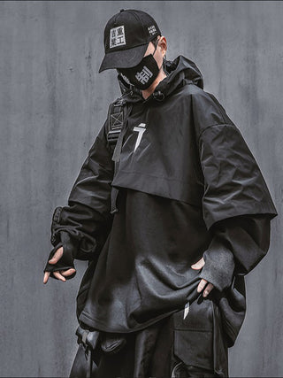 Sudadera con capucha negra