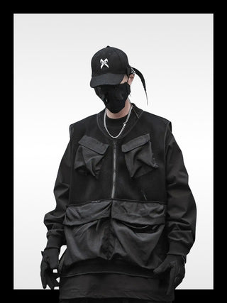 Ropa técnica cortavientos negra