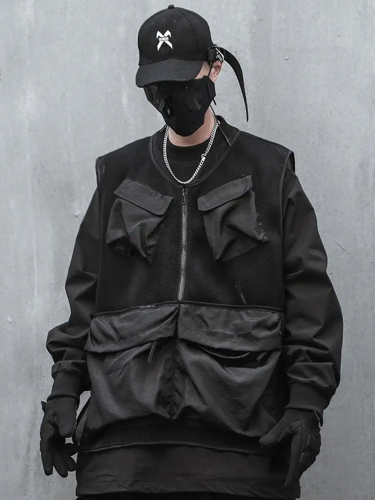 Ropa técnica cortavientos negra