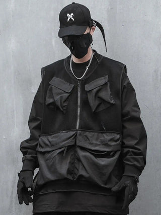 Ropa técnica cortavientos negra